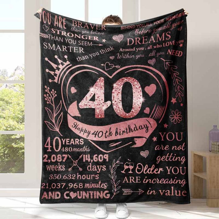 Inspirational Fleece Birthday Blanket