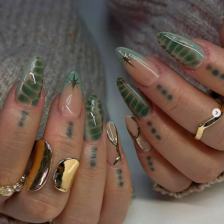 Artistic Long-Stiletto Nail Art