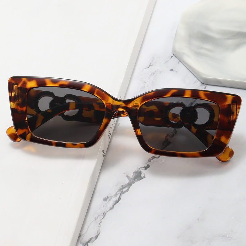 Women's Rectangular Designer Sunglasses with Luxurious Accents Stornfield