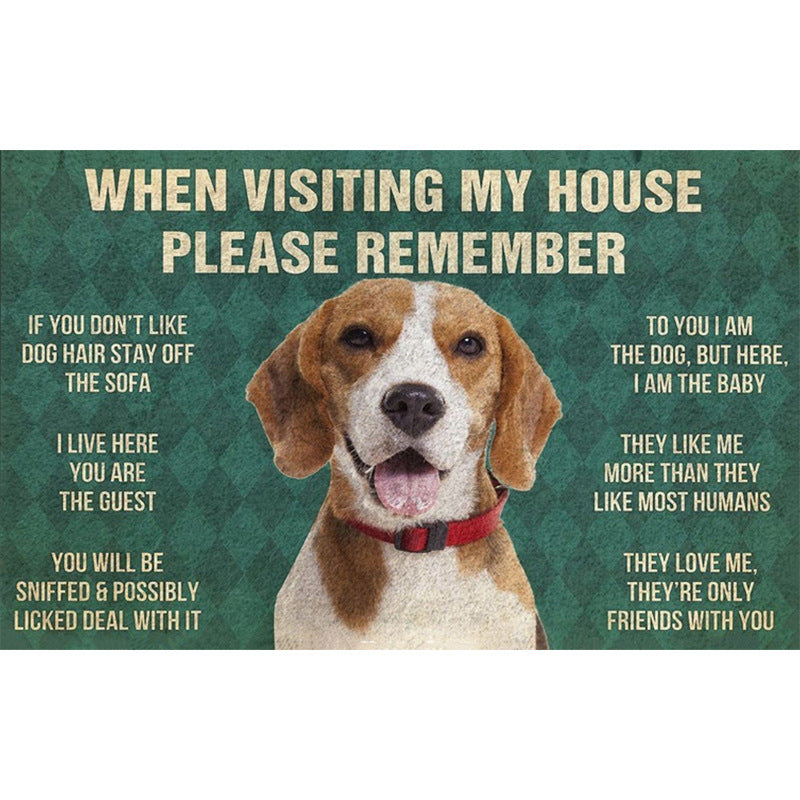 Fun Dog-Themed Door Mat Stornfield