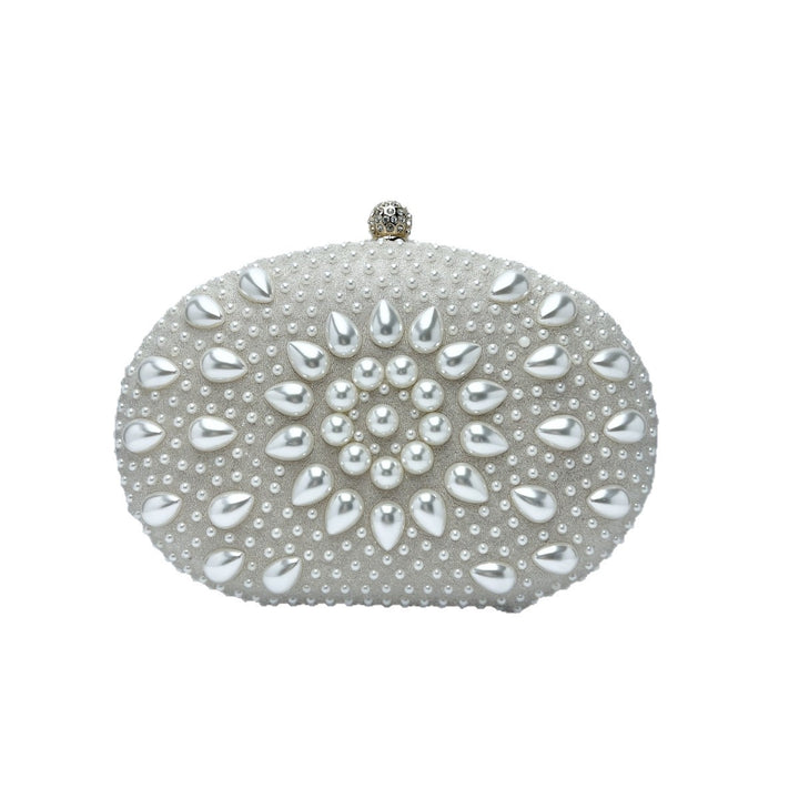 Pearl-Embellished Clutch