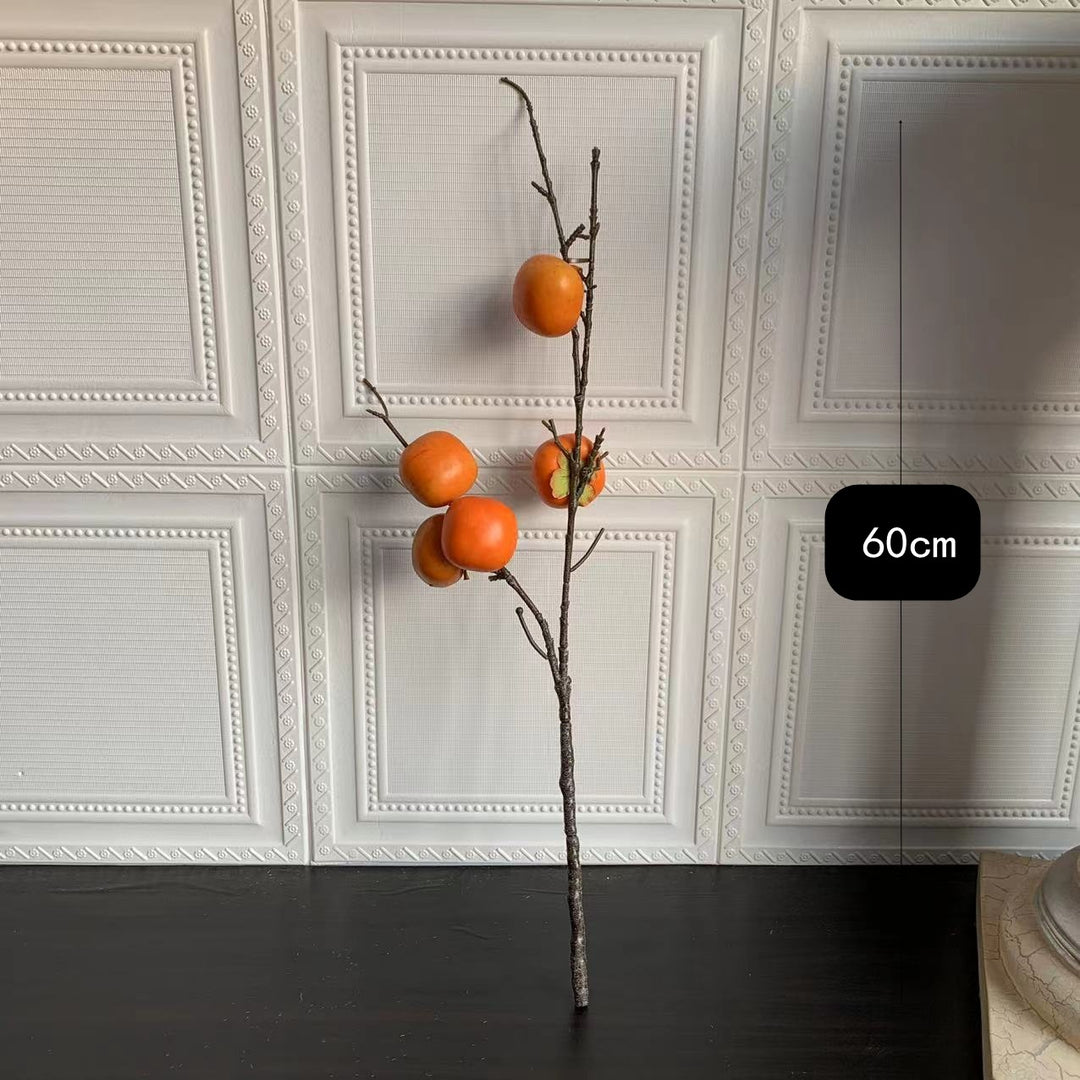 Decorative Artificial Persimmon Stem