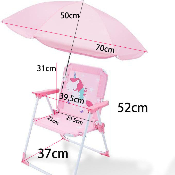 Ladies high chair with sun protection and animal motif Stornfield