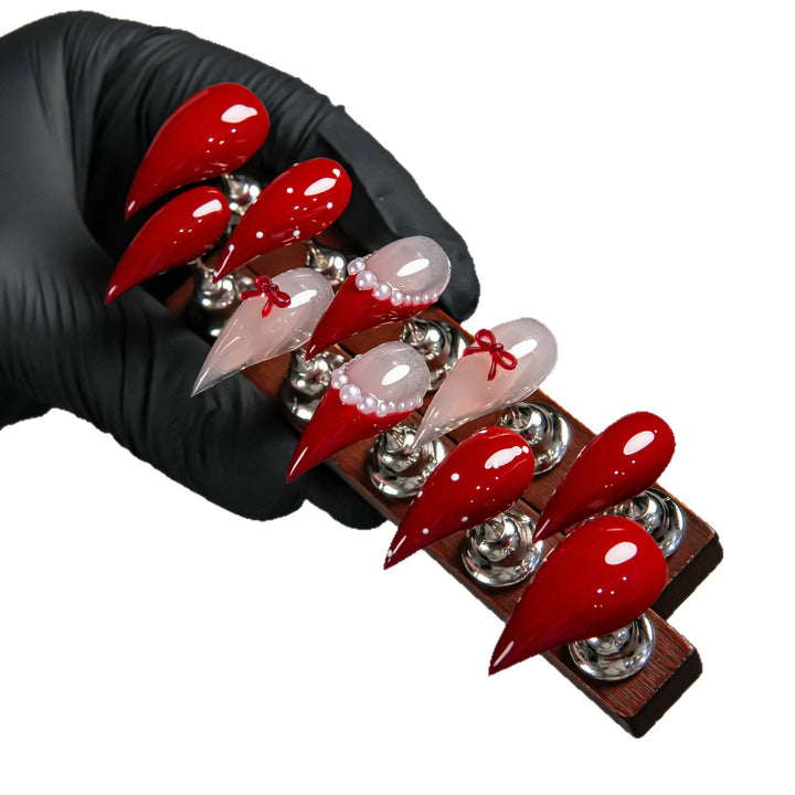 Stiletto Press-On Nail Set with Gradient Design