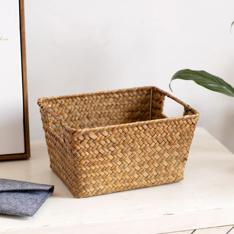 Unisex storage basket made of handwoven natural material Stornfield