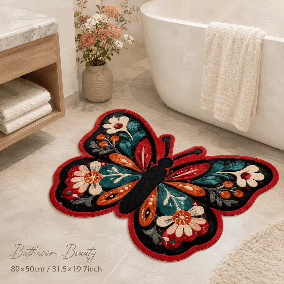 Butterfly-Shaped Bath Mat