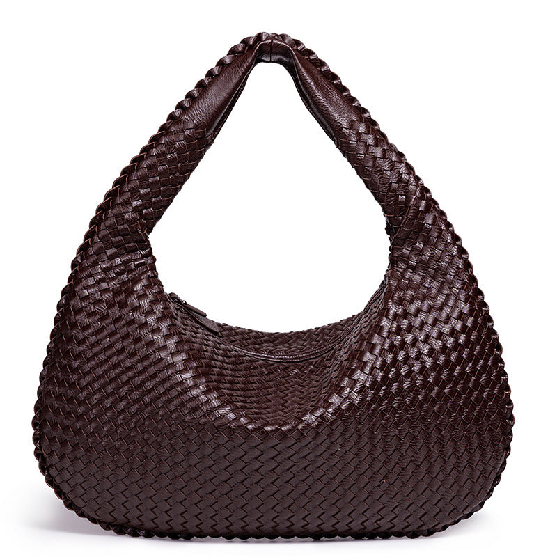 Handcrafted Woven Leather Hobo Bag Stornfield