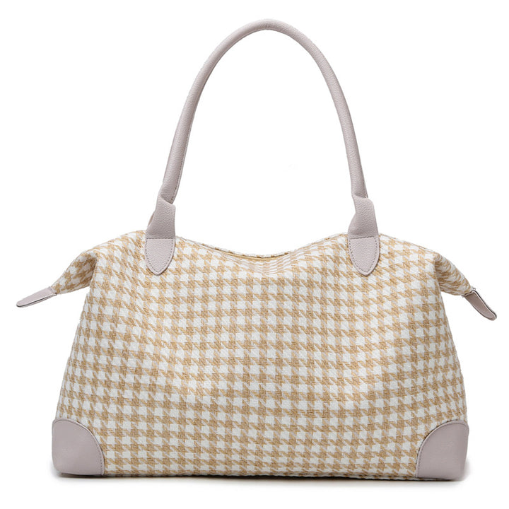 Fashionable handbag in timeless houndstooth pattern Stornfield