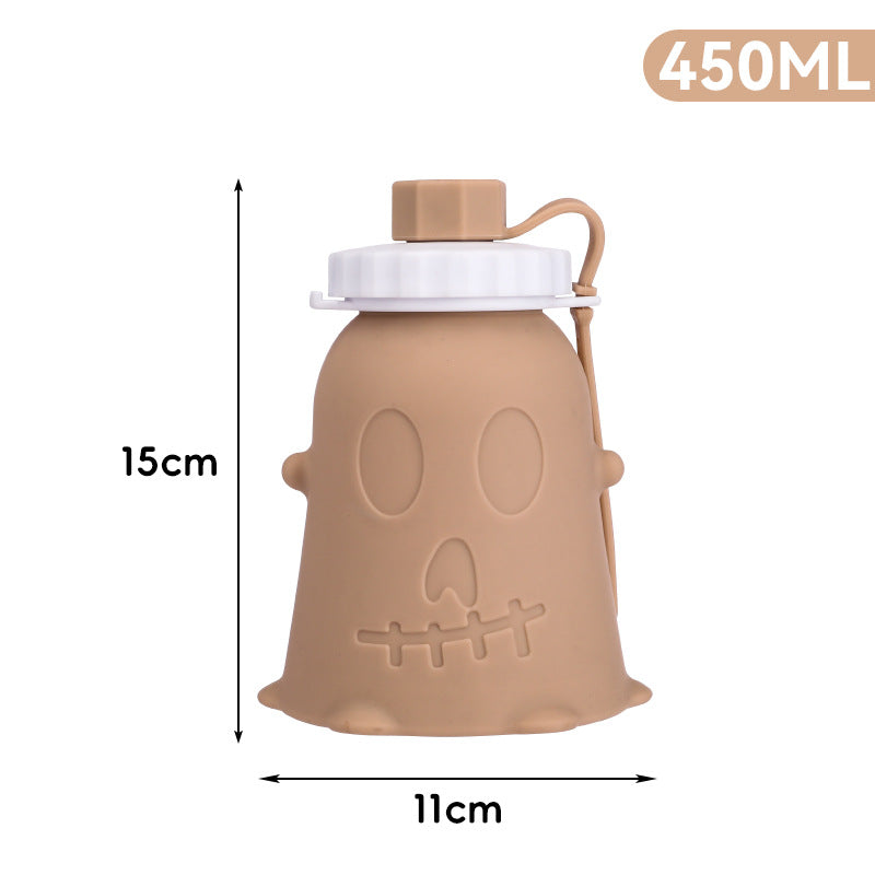 Unisex silicone drinking bottle with ghost design Stornfield
