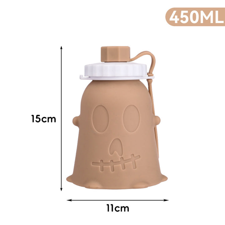 Unisex silicone drinking bottle with ghost design Stornfield