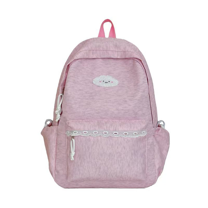 Backpack with Playful Cloud Design and Practical Compartments Stornfield