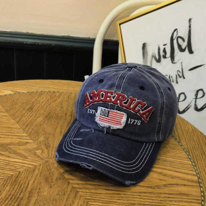 Unisex Vintage-Inspired Distressed Baseball Cap Stornfield