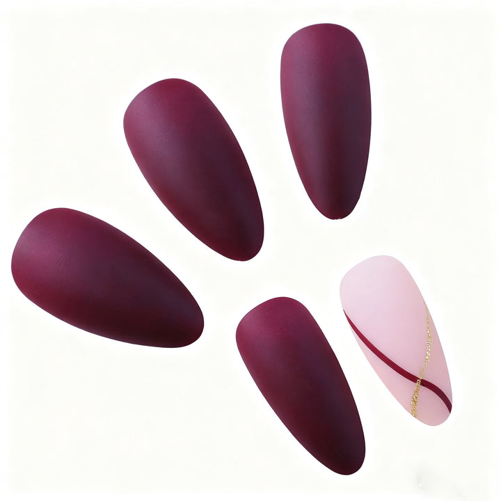 Elegant Matte Nail Art Enhancements Stornfield