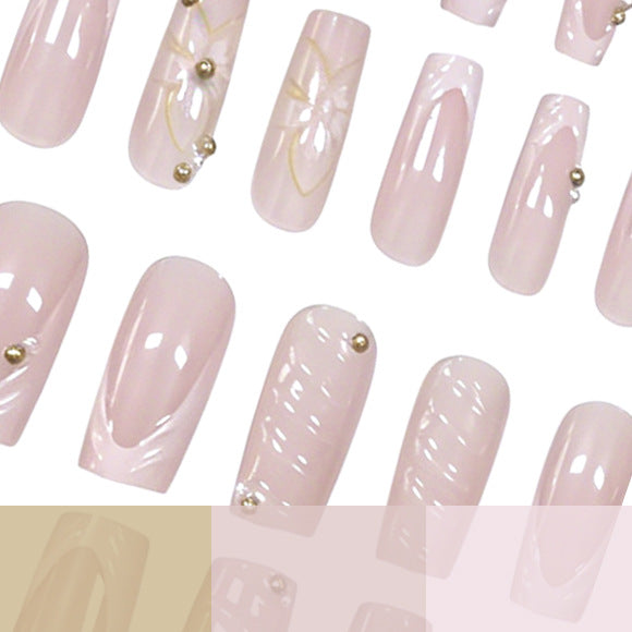 Floral Decorative Press-On Nail Enhancements Stornfield