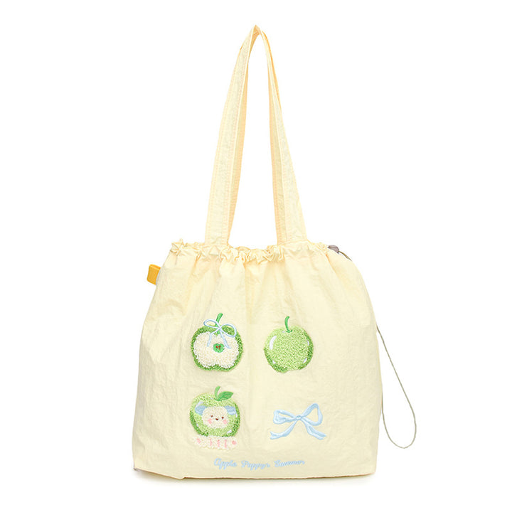 Cute Cartoon-Themed Drawstring Tote Bag