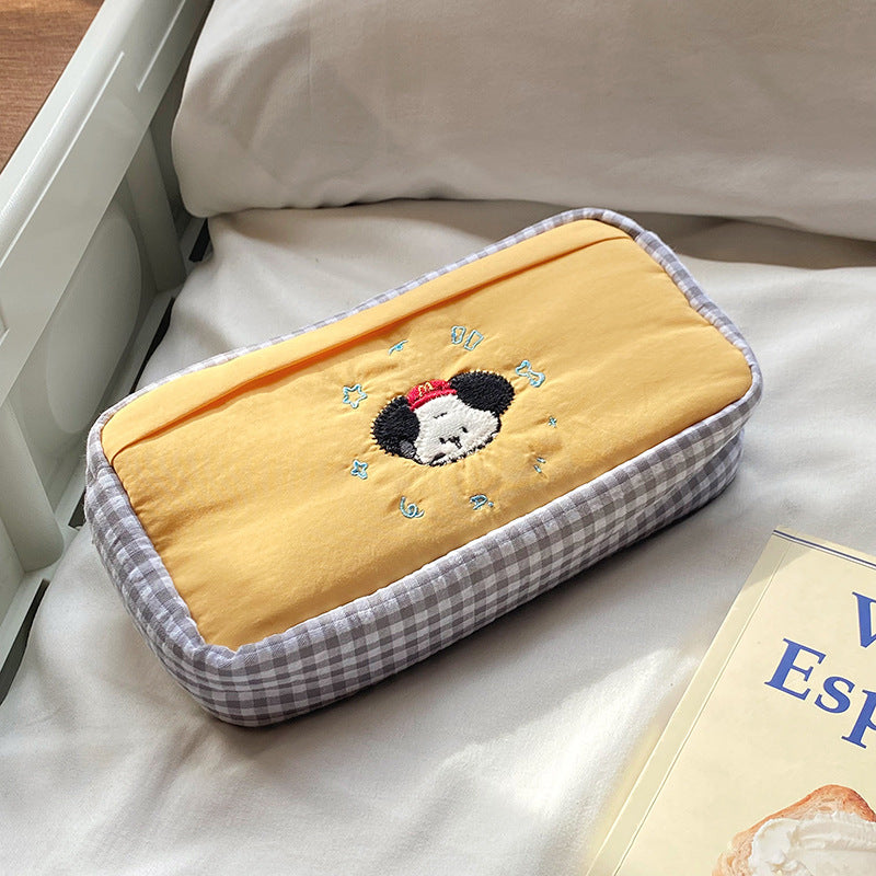 Handmade cosmetic bag with playful cat design Stornfield