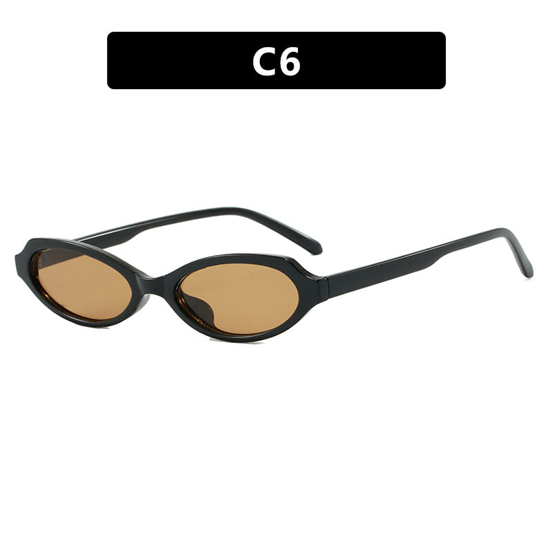 Ladies elegant sunglasses in stylish oval design Stornfield