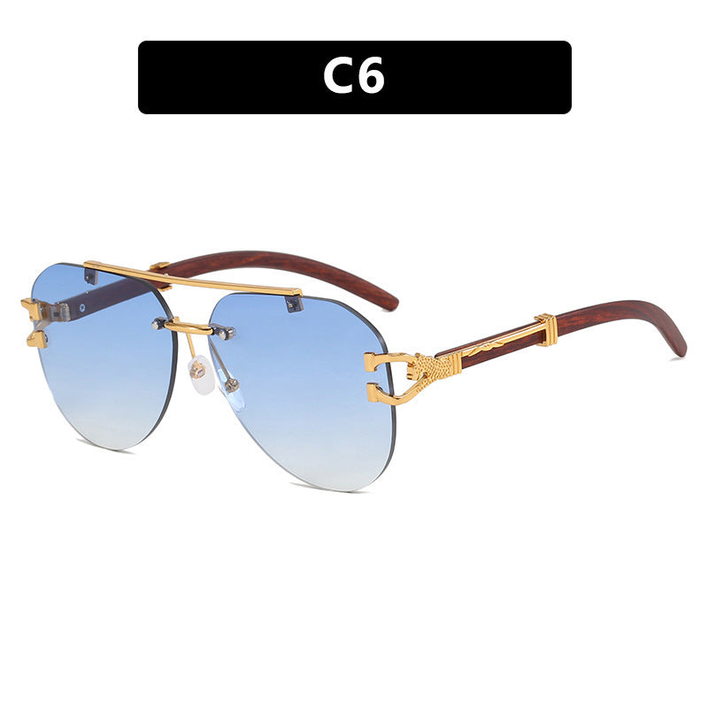 Women's sunglasses with elegant design and wooden accents Stornfield