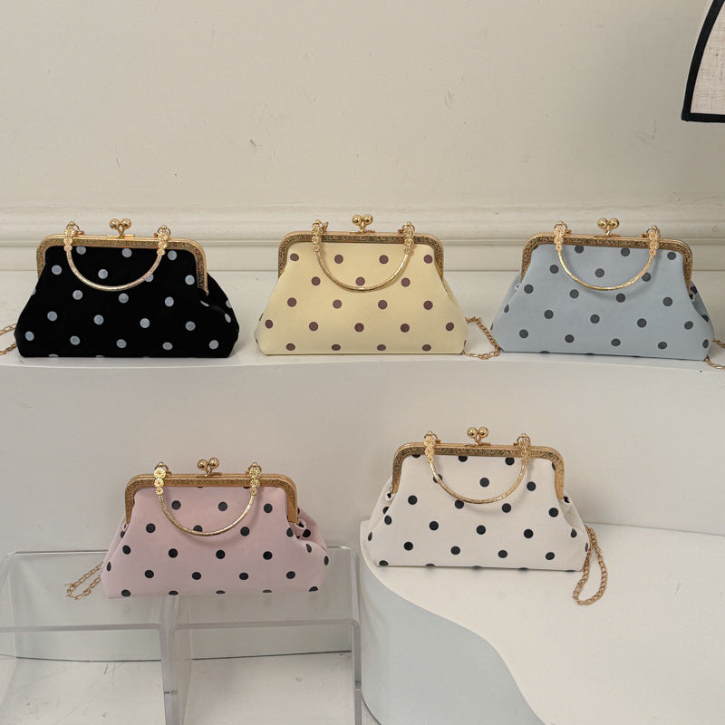 WoVintage Elegant Polka Dot Evening Clutch Stornfield