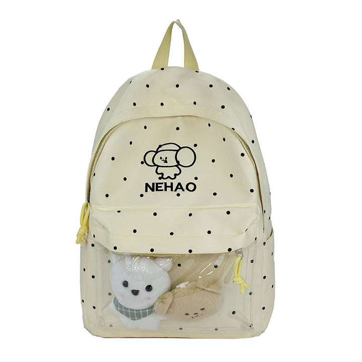 Transparent Front Polka Dot Backpack Stornfield