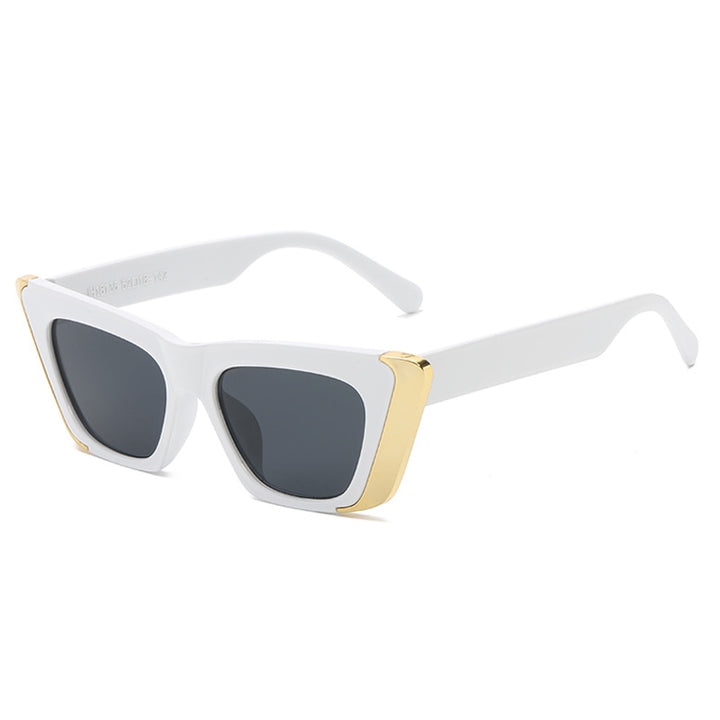Women's fashionable sunglasses with square frame and luxurious inner lining Stornfield