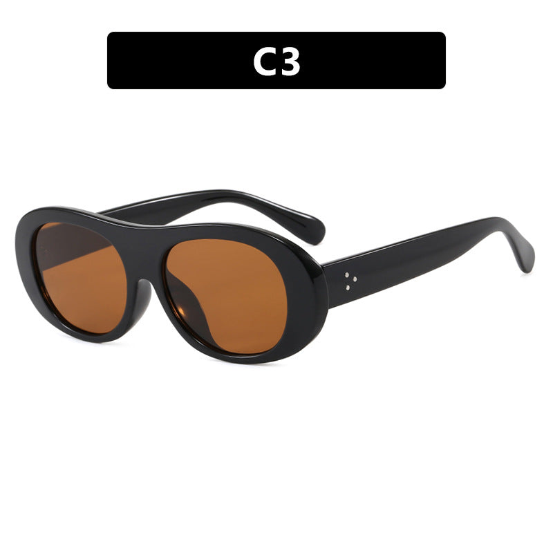 Women's fashionable oversized sunglasses with elegant tortoiseshell pattern Stornfield