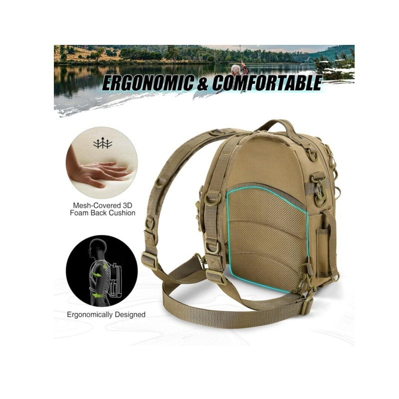Multifunctional Fishing Backpack Bag with Integrated Accessory Compartments Stornfield