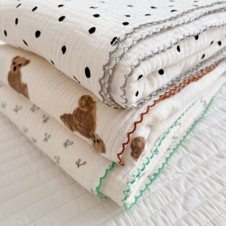 Lightweight Double-Layer Muslin Swaddle Blanket