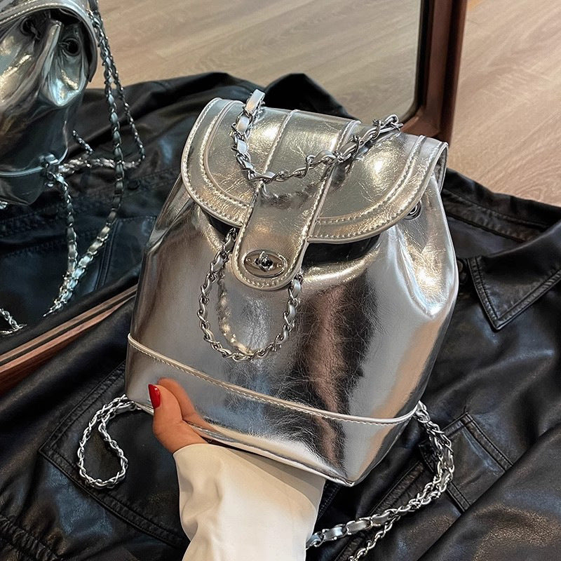 Chic Chain-accented Bucket Handbag Stornfield
