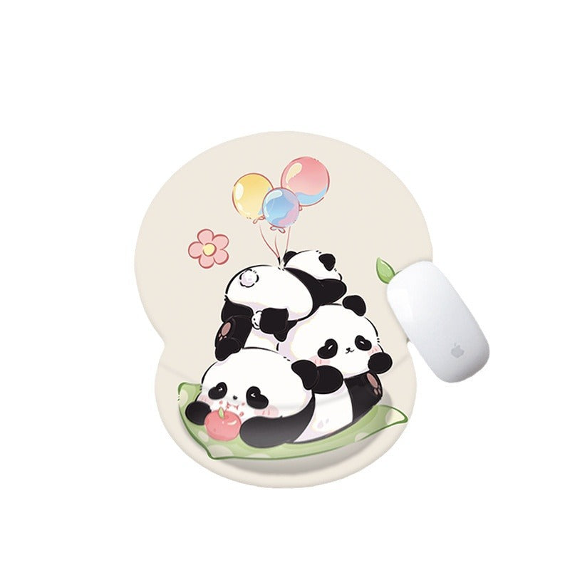 Cute Panda-Themed Mouse Wrist Pad