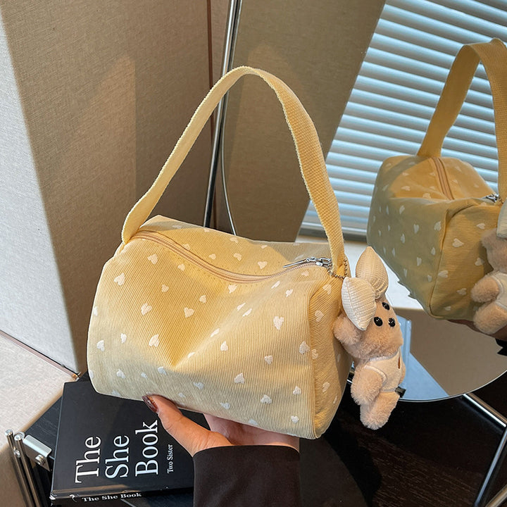 Cute Heart Pattern Handheld Bag