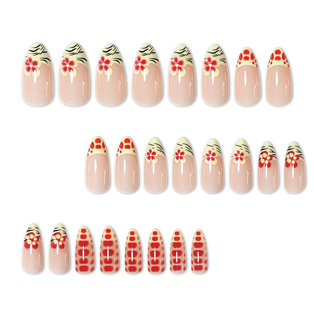 Artistic Floral Press-On Nail Set Stornfield 1787368887