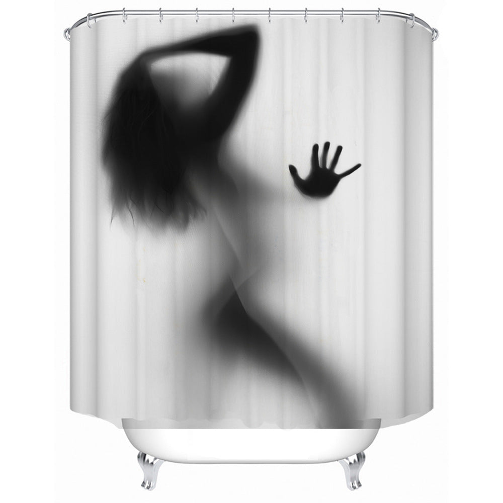 Artistic Silhouette Shower Curtain Stornfield
