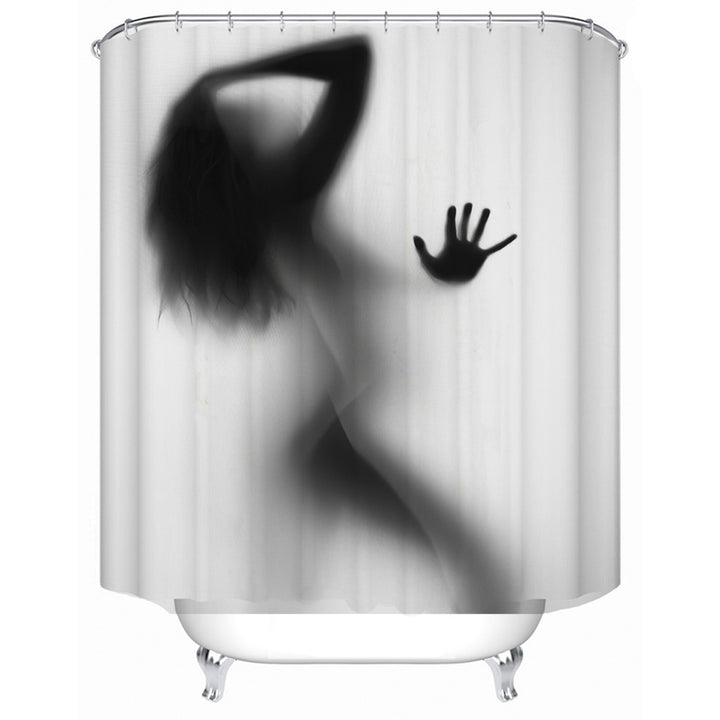 Artistic Silhouette Shower Curtain Stornfield
