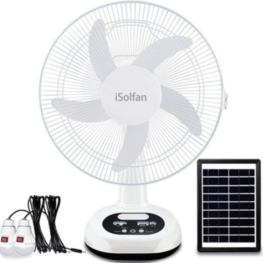 Ladies portable solar table fan with high capacity and long battery life Stornfield