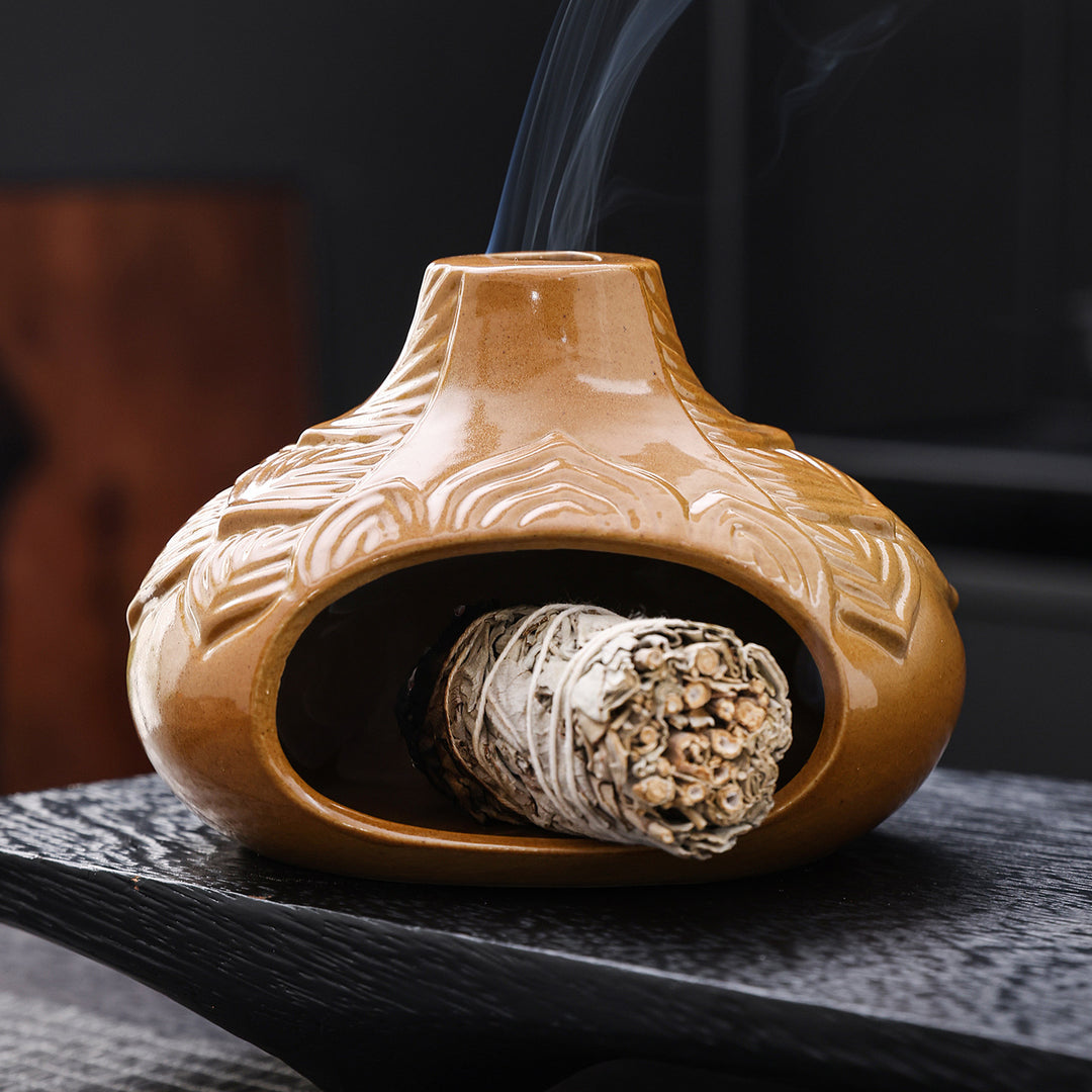 Ceremonial Lotus Incense Holder
