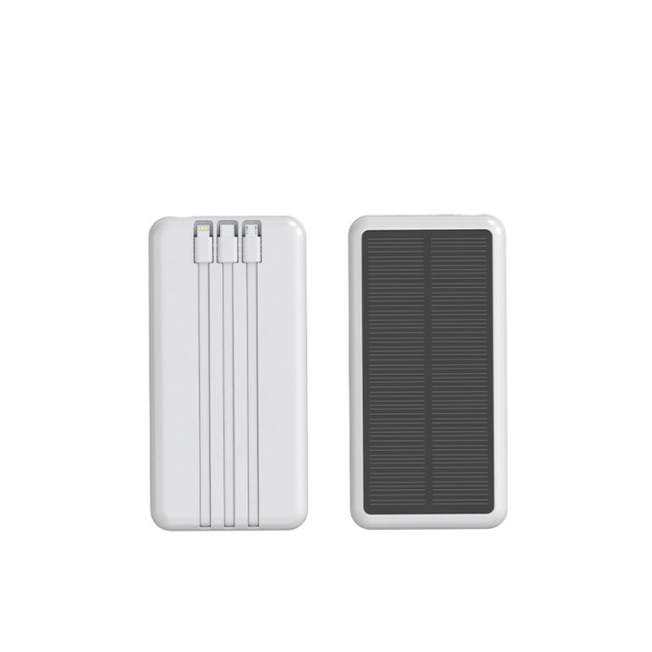 Solar Powerbank with Integrated Charging Cables Stornfield