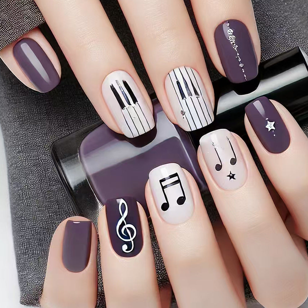 Musical-Themed Press-On Nail Art Stornfield