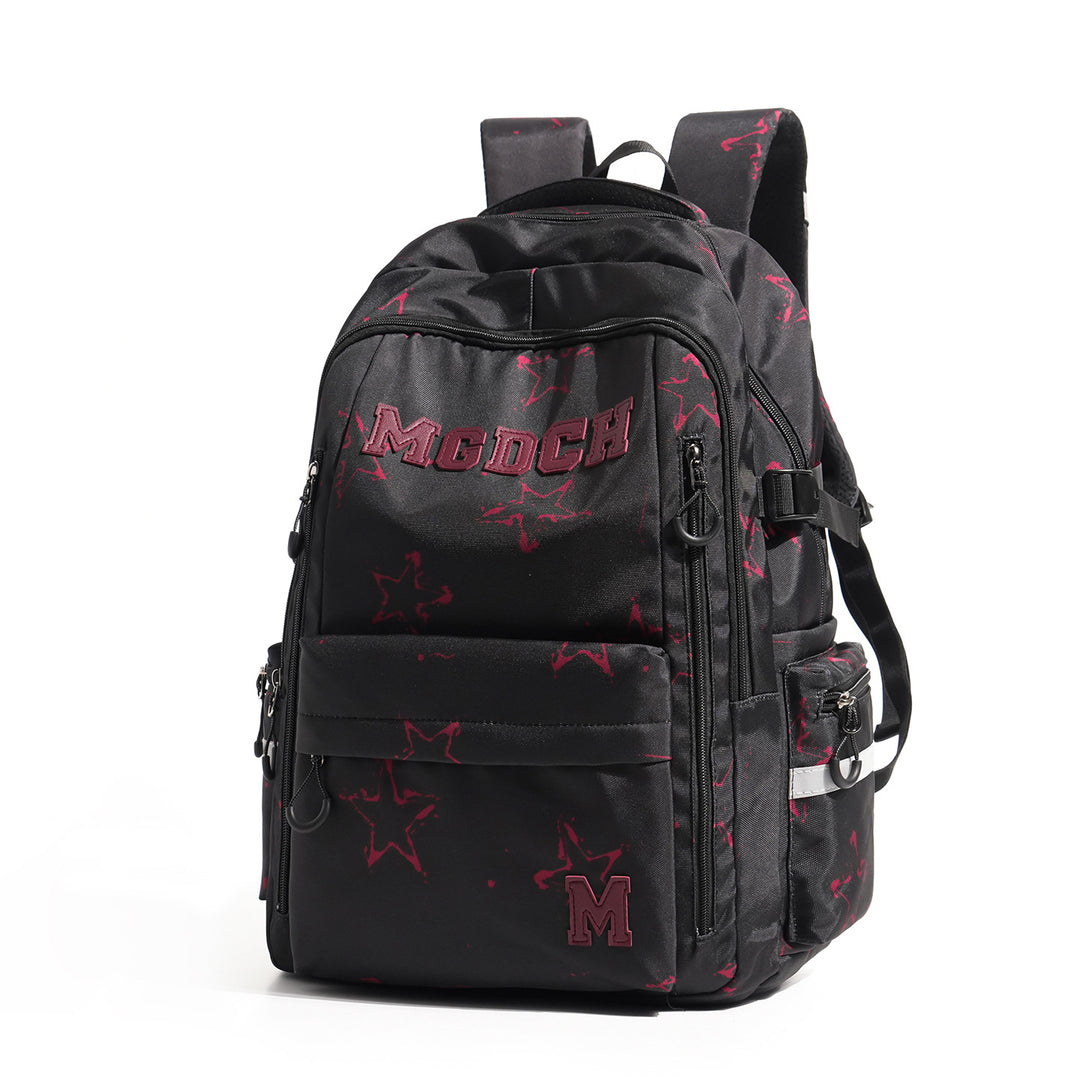 Star-Print Multi-Compartment Backpack Stornfield