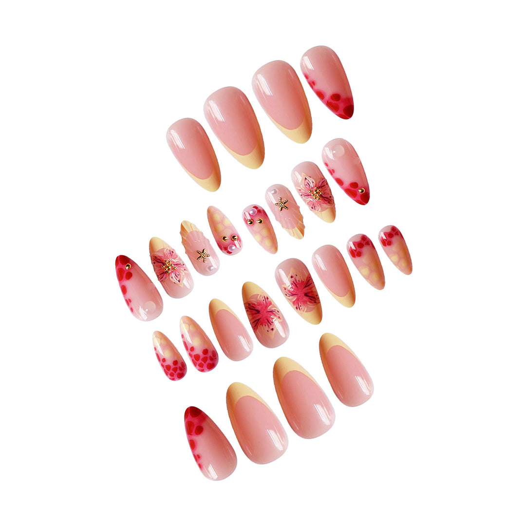 Floral 3D Press-On Nail Art Stornfield