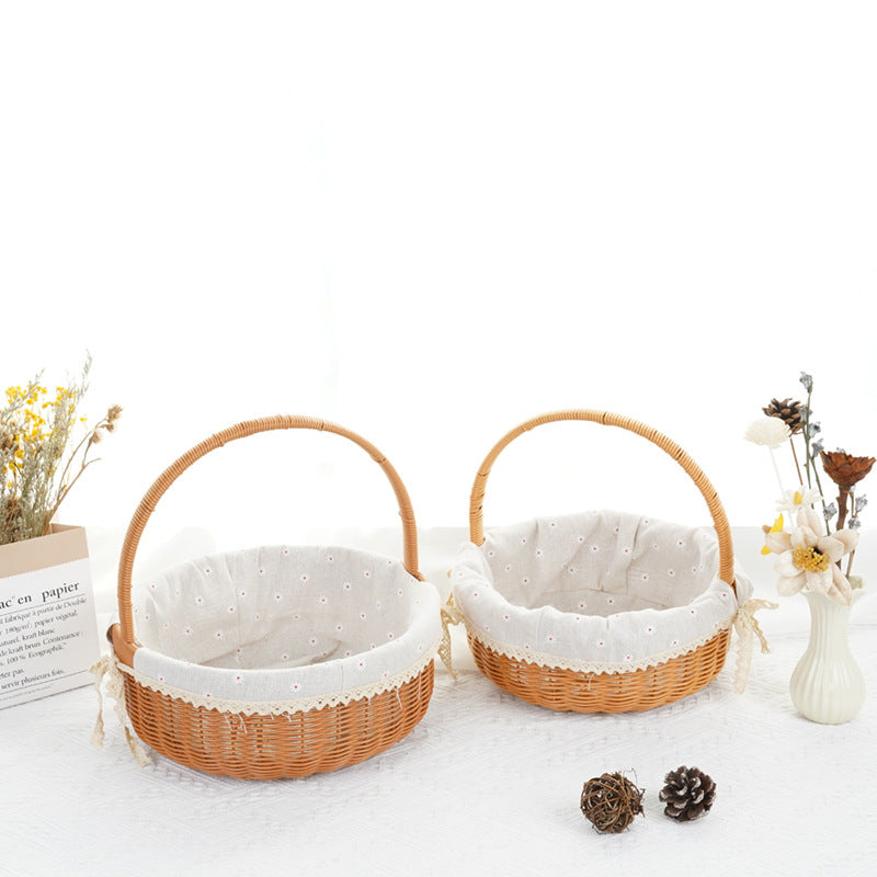 Decorative Round Woven Basket Stornfield