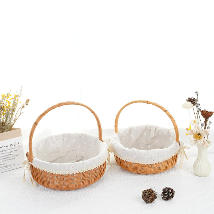Decorative Round Woven Basket Stornfield