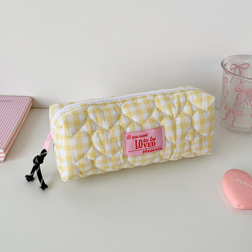 Quilted Gingham Pencil Case Stornfield