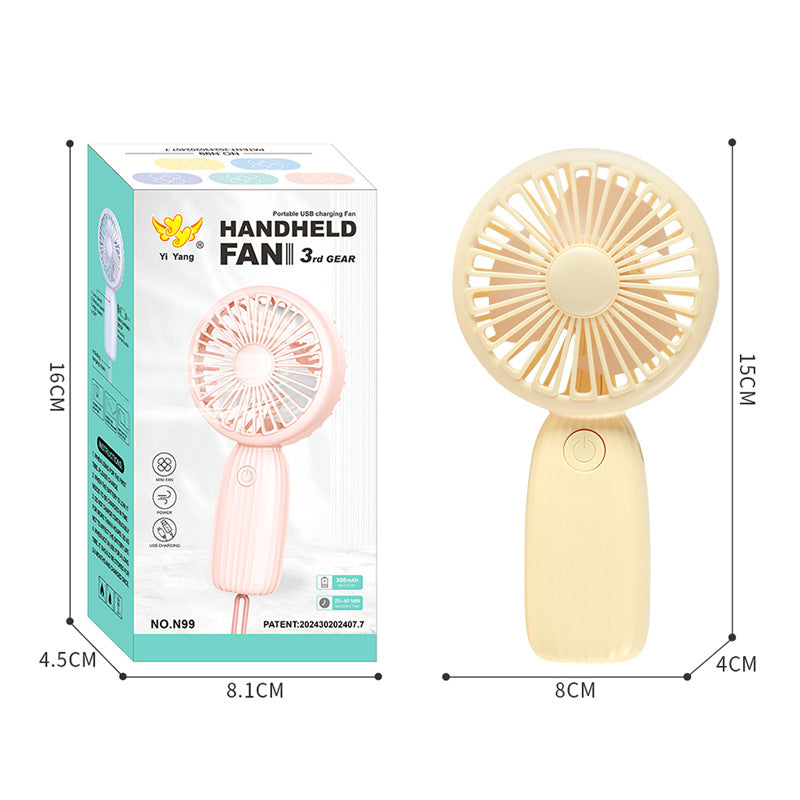 Women's Portable Mini Handheld Fan with Ergonomic Handle Stornfield