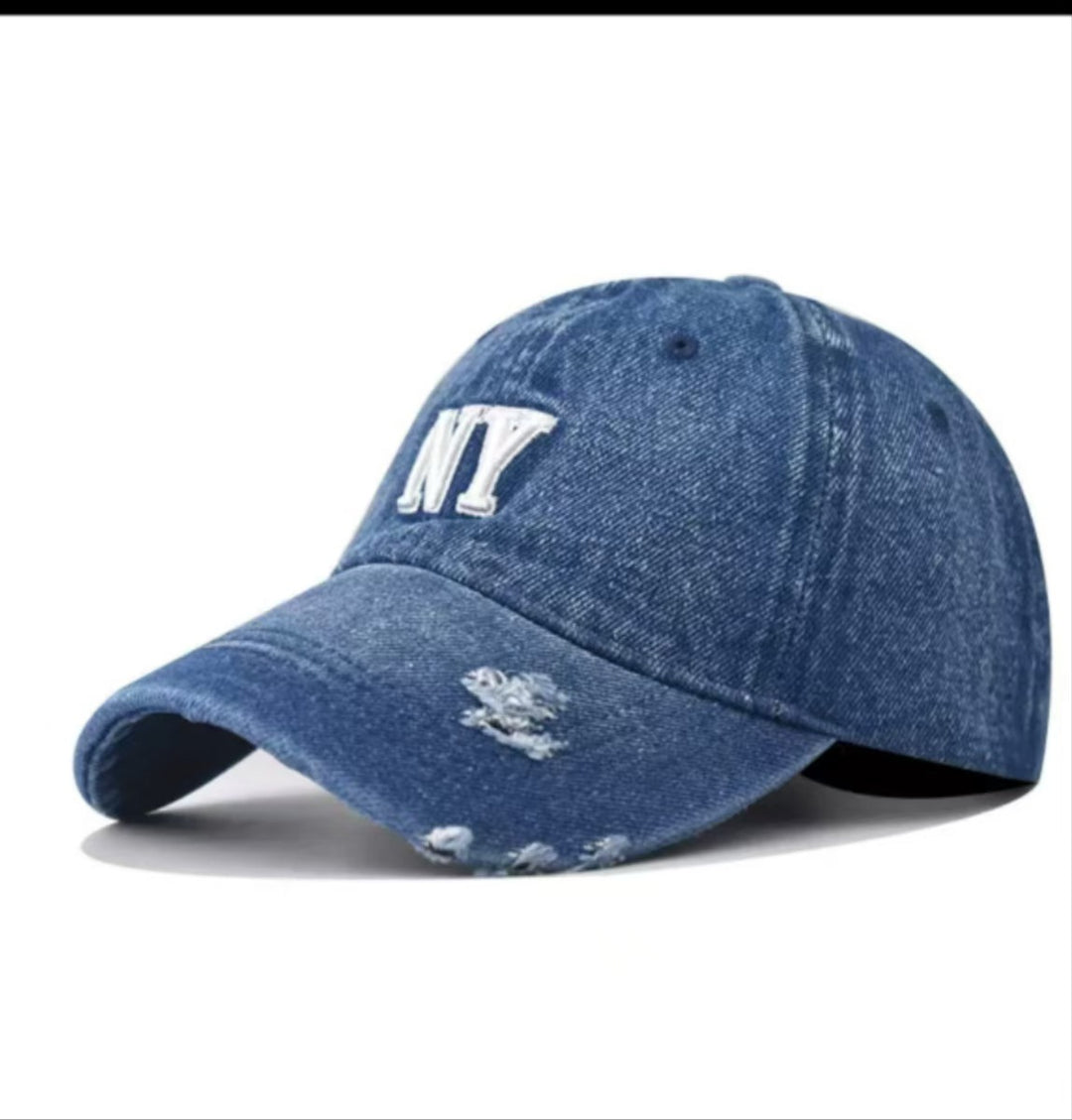 Women's Distressed Denim Baseball Cap Stornfield 1784188163