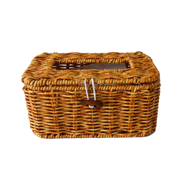 Handcrafted Woven Storage Organizer with Lid Stornfield