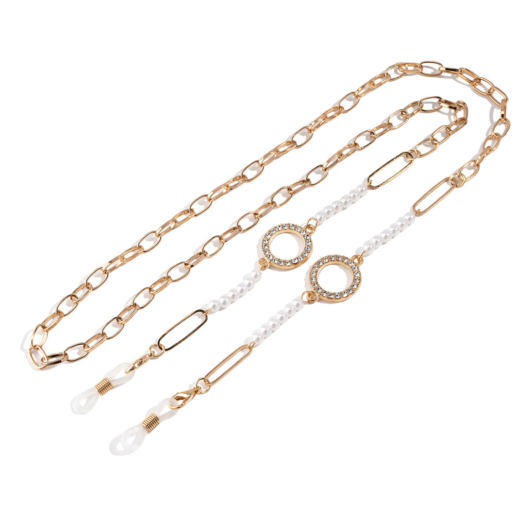 Glamorous Pearl-Embellished Eyewear Chain Stornfield