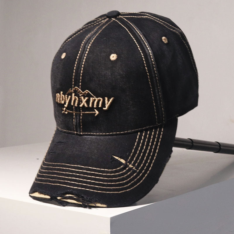 Men's Vintage Distressed Denim Baseball Cap Stornfield