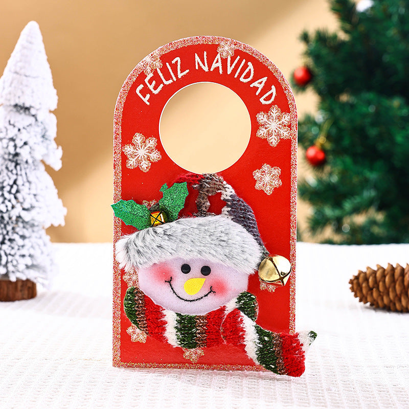 Decorative Christmas decor door sign Stornfield