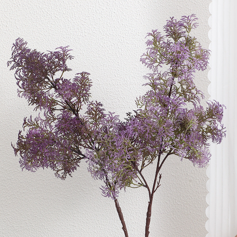 Artificial flower branch with delicate purple flowers